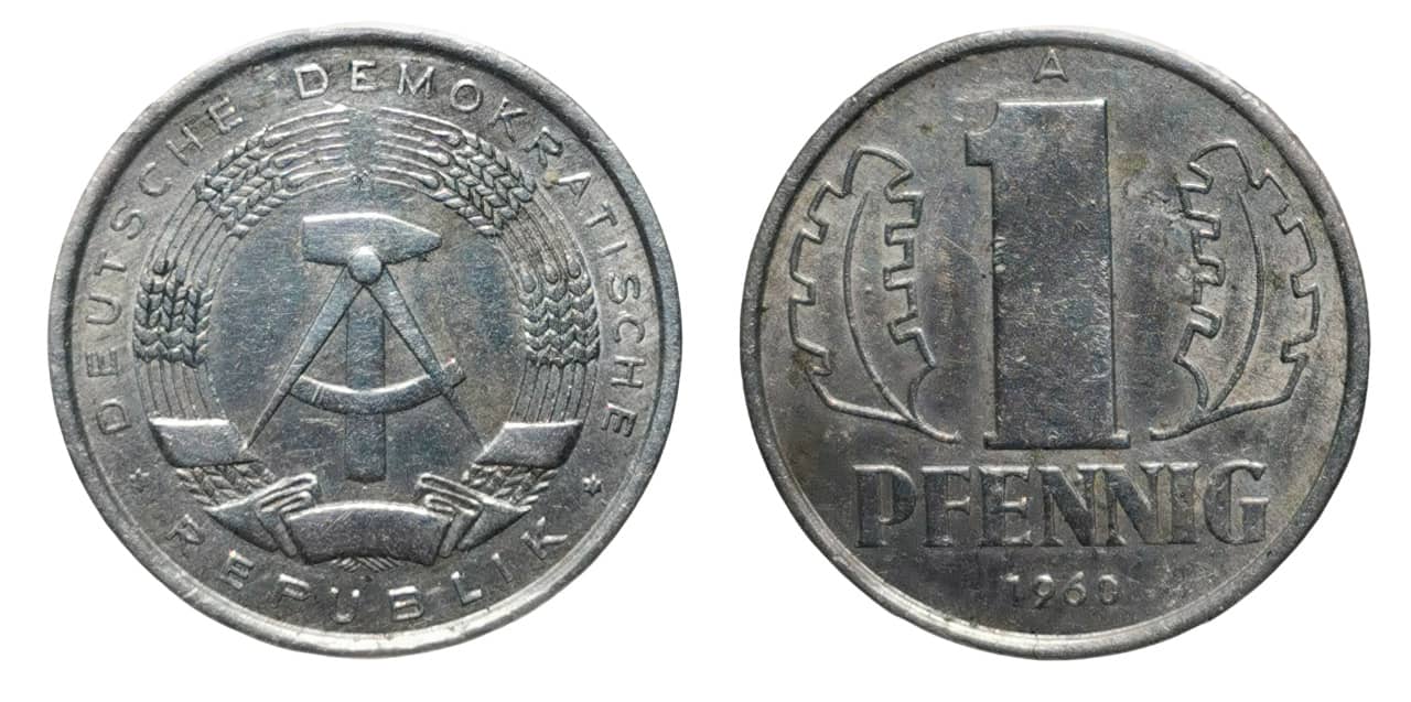 Moneda 1 Pfennig