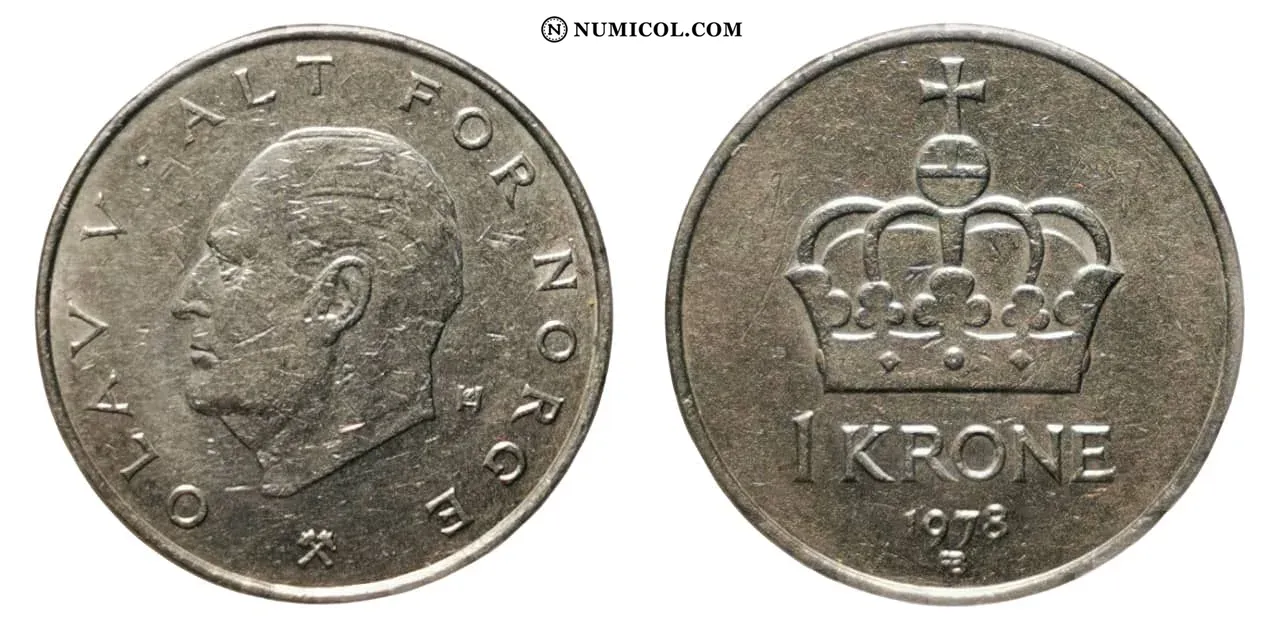 1 Krone - Olav V