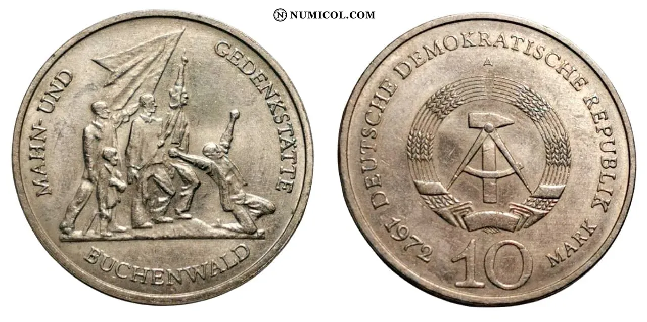 Moneda 10 Marco (Buchenwald Memorial)