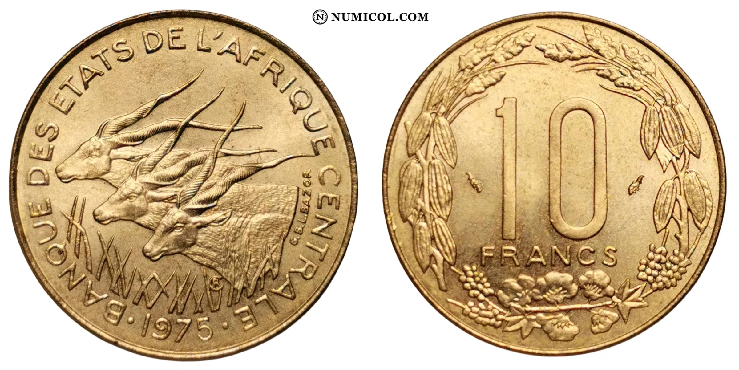 Moneda 10 Francos CFA