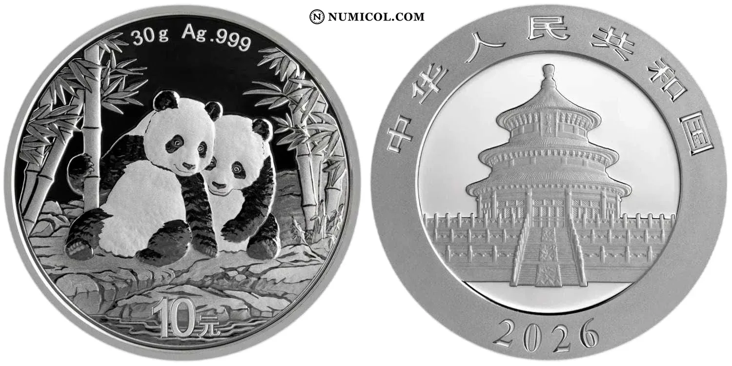 Moneda 10 Yuan Panda 2026