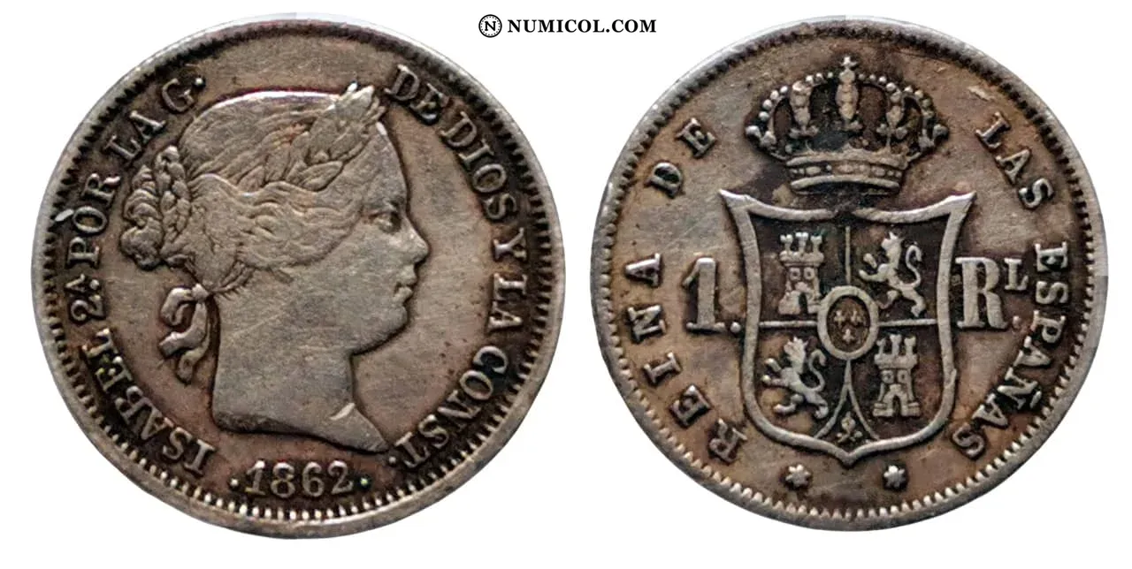 1 Real - Isabel II